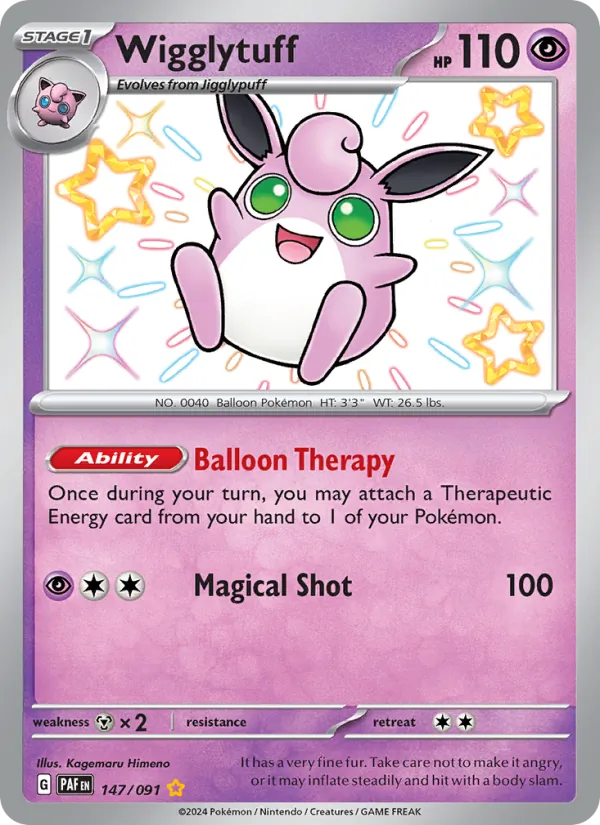 Wigglytuff 147/91 — Paldean Fates