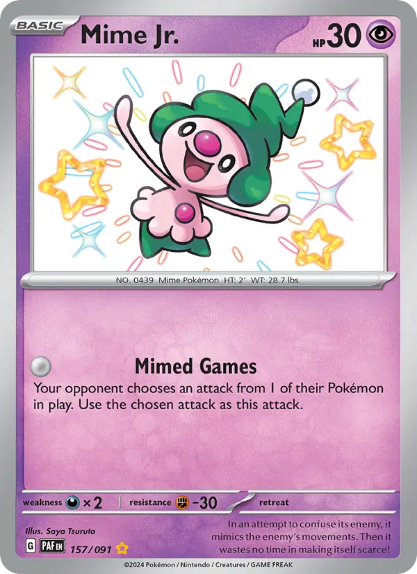 Mime Jr. 157/91 — Paldean Fates