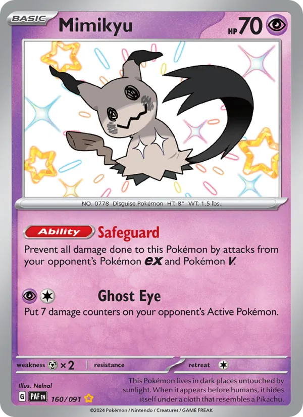 Mimikyu 160/91 — Paldean Fates