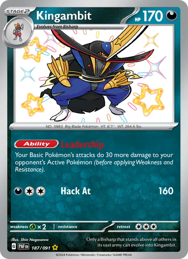 Kingambit 187/91 — Paldean Fates