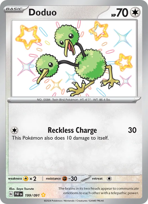 Doduo 199/91 — Paldean Fates