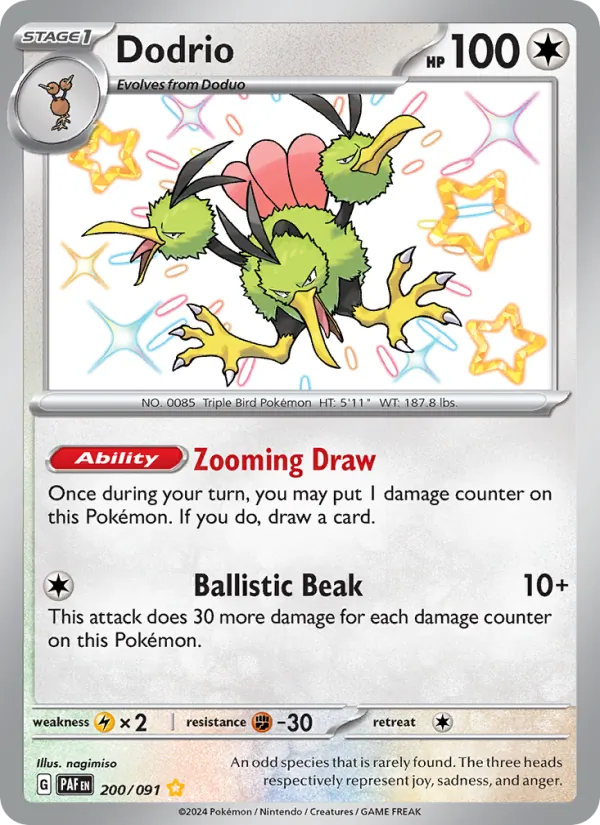 Dodrio 200/91 — Paldean Fates