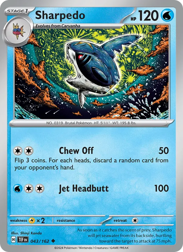 Sharpedo 043/162 — Temporal Forces