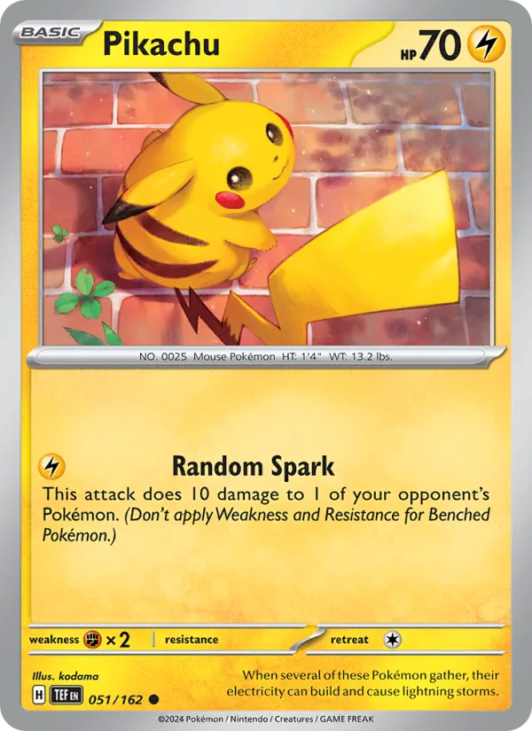 Pikachu 051/162 — Temporal Forces