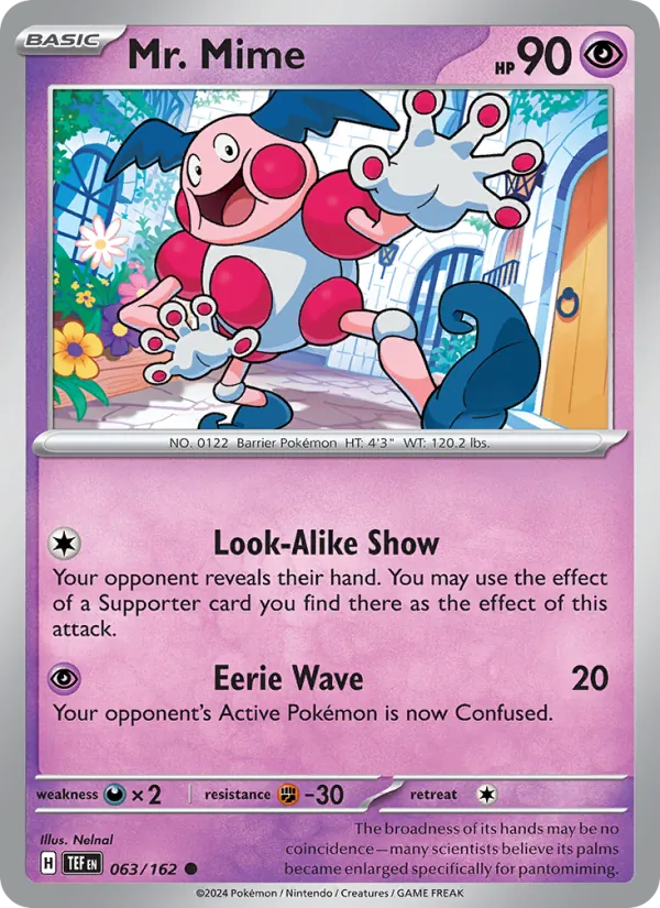 Mr. Mime 063/162 — Temporal Forces