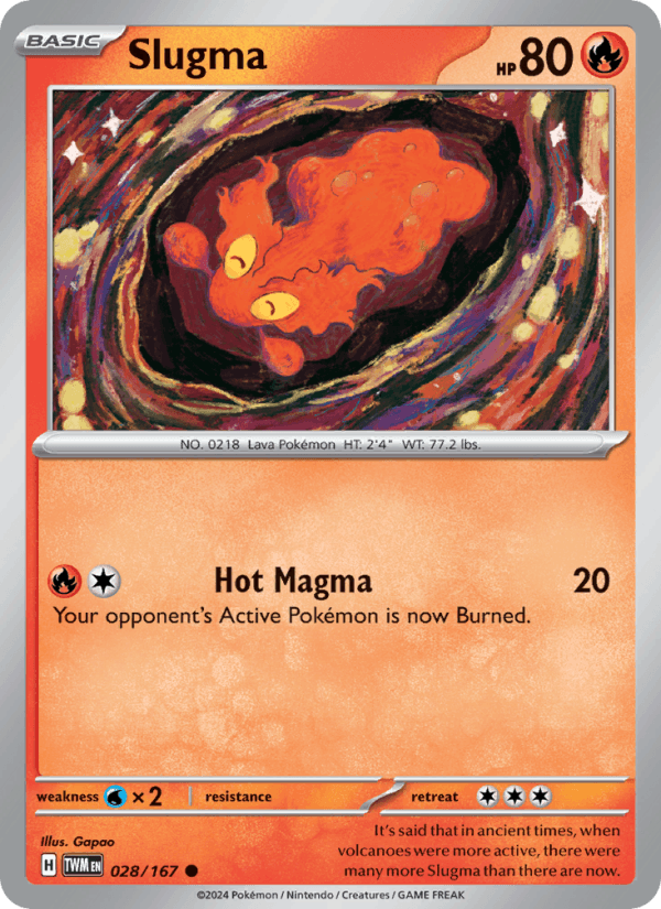 Slugma 028/167 — Twilight Masquerade