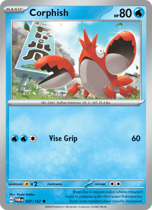 Corphish 047/167 — Twilight Masquerade