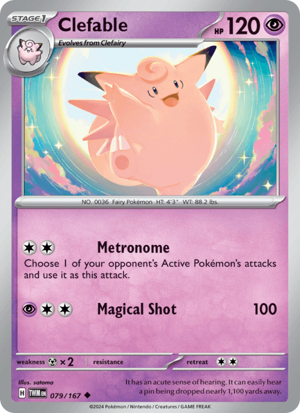 Clefable 079/167 — Twilight Masquerade
