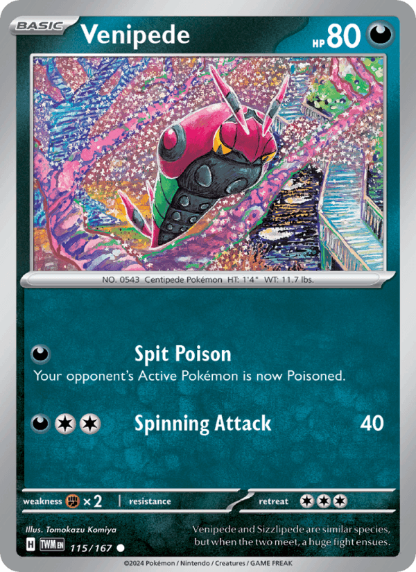 Venipede 115/167 — Twilight Masquerade