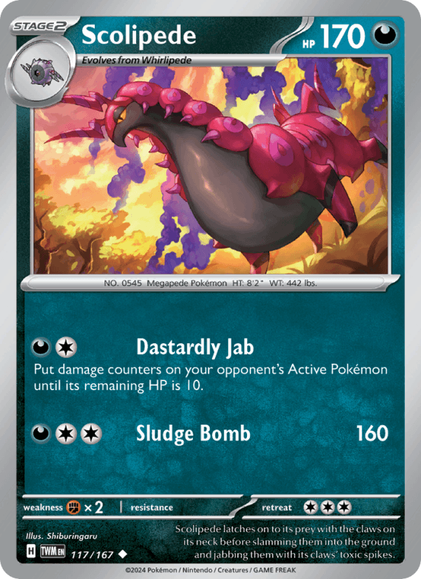 Scolipede 117/167 — Twilight Masquerade