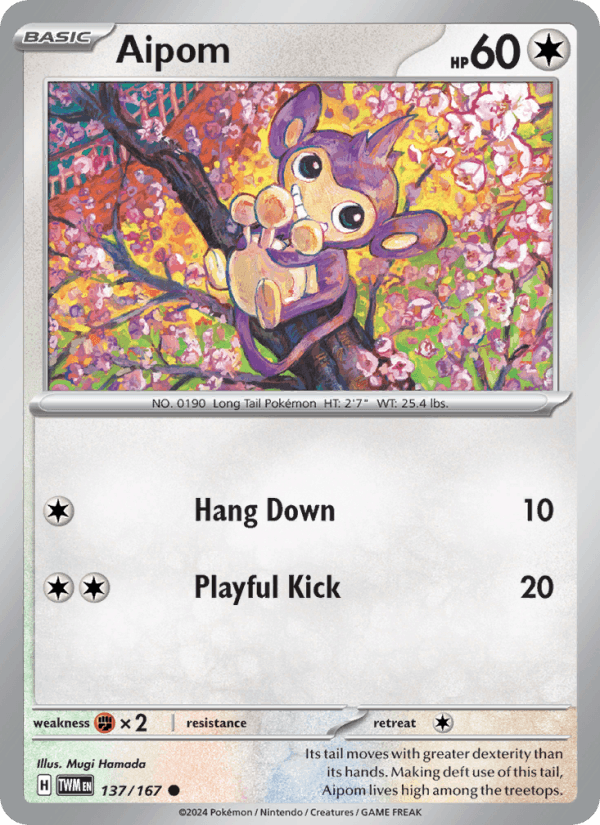 Aipom 137/167 — Twilight Masquerade