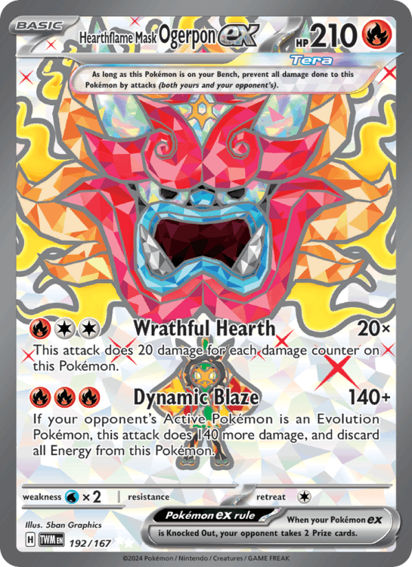 Hearthflame Mask Ogerpon ex 192/167 — Twilight Masquerade
