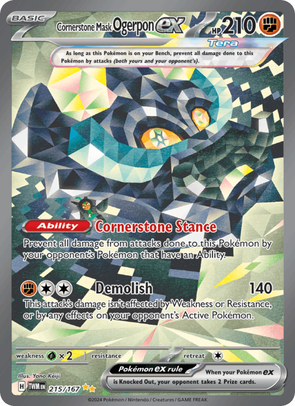 Cornerstone Mask Ogerpon ex 215/167 — Twilight Masquerade