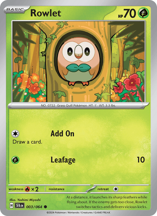 Rowlet 003/64 — Shrouded Fable
