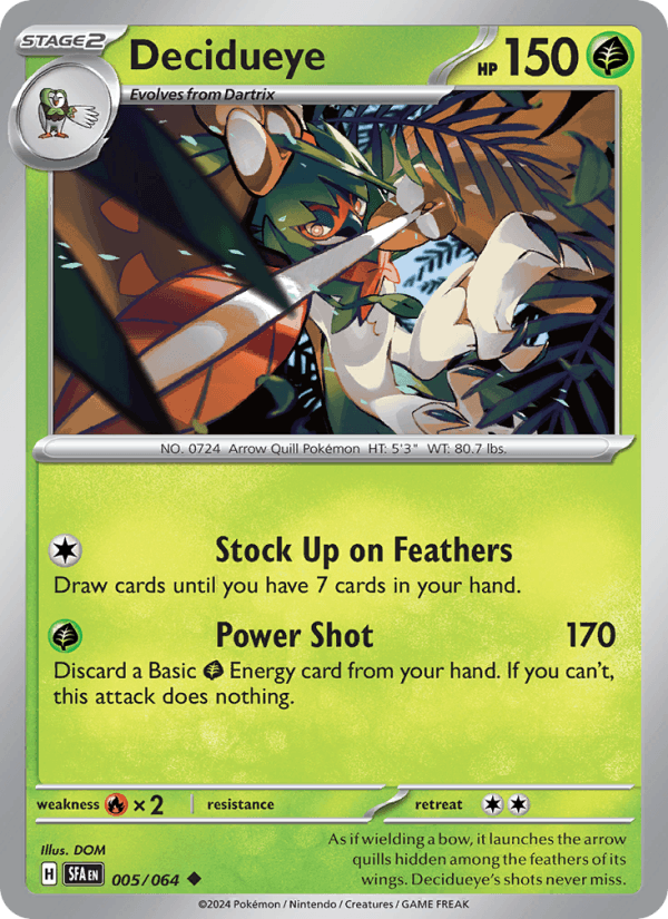Decidueye 005/64 — Shrouded Fable