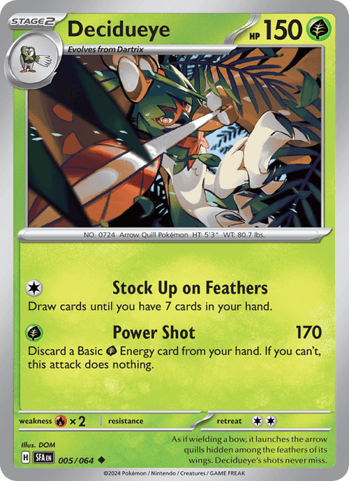 Decidueye 005/64 — Shrouded Fable