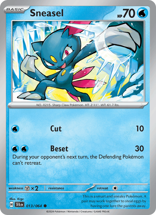 Sneasel 013/64 — Shrouded Fable