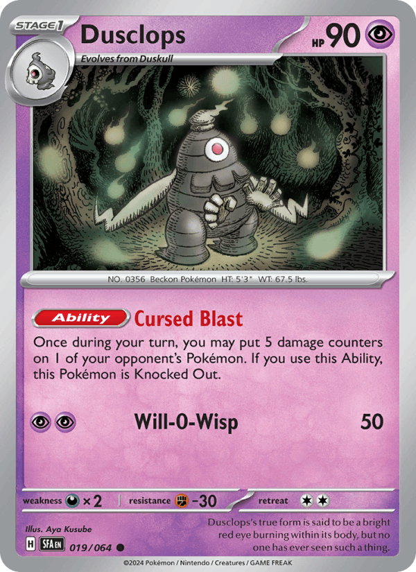 Dusclops 019/64 — Shrouded Fable