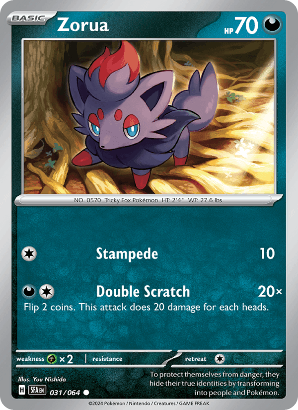 Zorua 031/64 — Shrouded Fable
