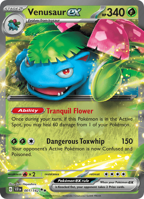 Venusaur ex 001/142 — Stellar Crown