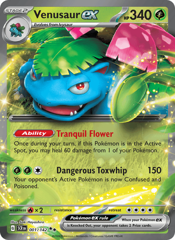 001/142 — Venusaur ex — Stellar Crown