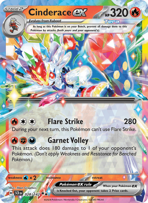 Cinderace ex 028/142 — Stellar Crown