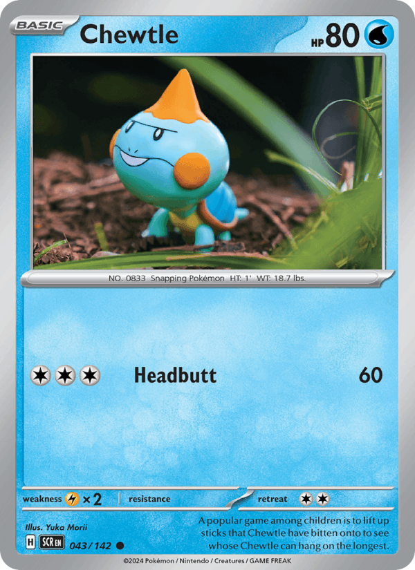 Chewtle 043/142 — Stellar Crown