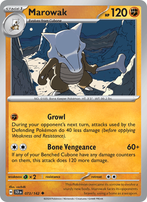 Marowak 073/142 — Stellar Crown