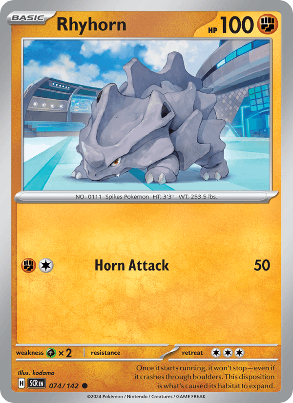 Rhyhorn 074/142 — Stellar Crown