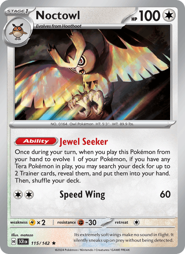 Noctowl 115/142 — Stellar Crown