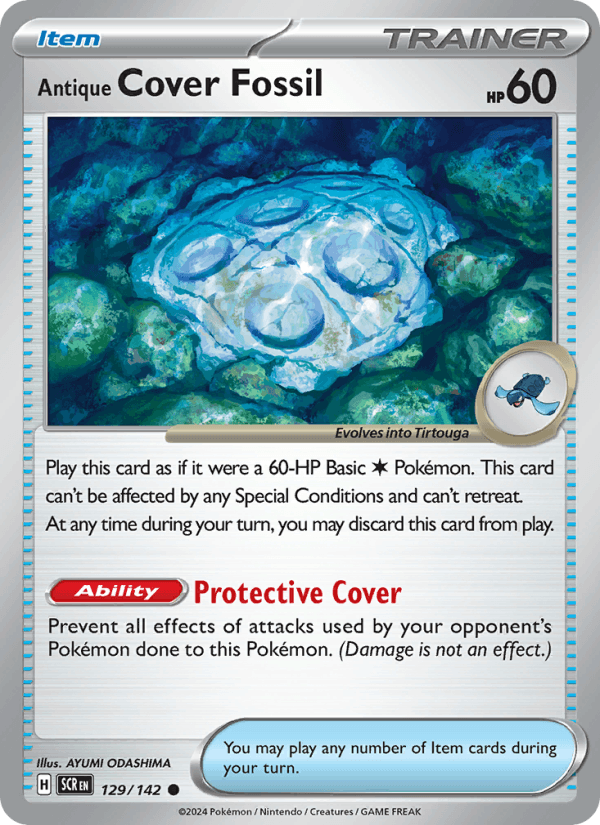 Antique Cover Fossil 129/142 — Stellar Crown