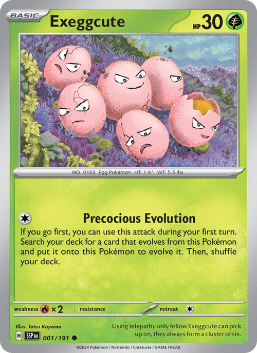 Exeggcute 001/191 — Surging Sparks