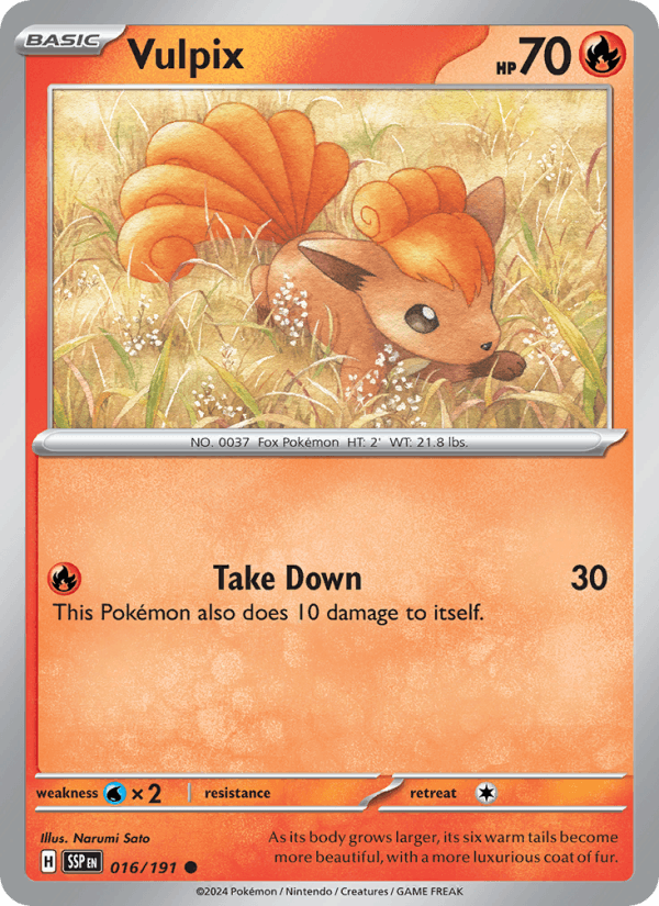 Vulpix 016/191 — Surging Sparks