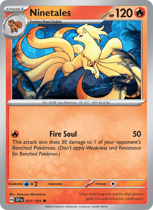 Ninetales 017/191 — Surging Sparks
