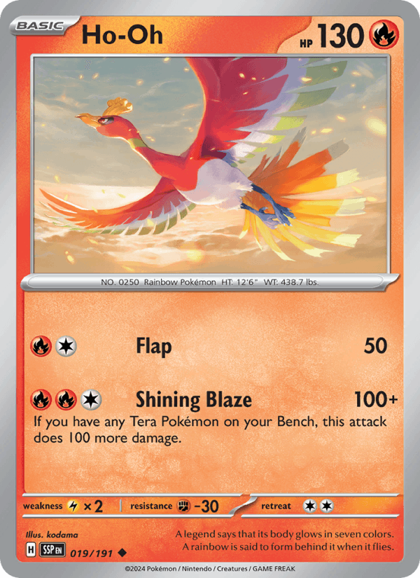 Ho-Oh 019/191 — Surging Sparks