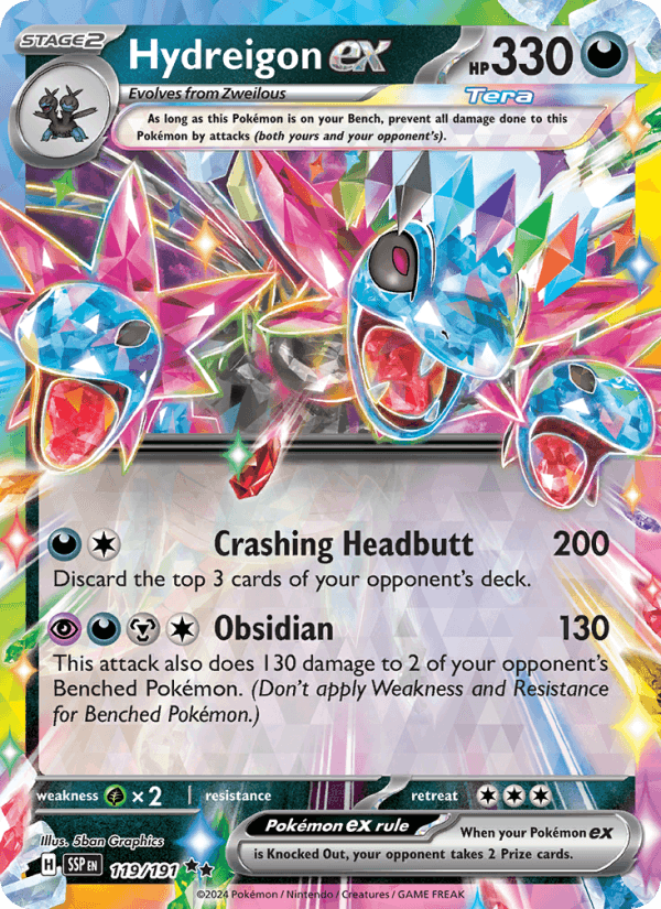 119/191 — Hydreigon ex — Surging Sparks