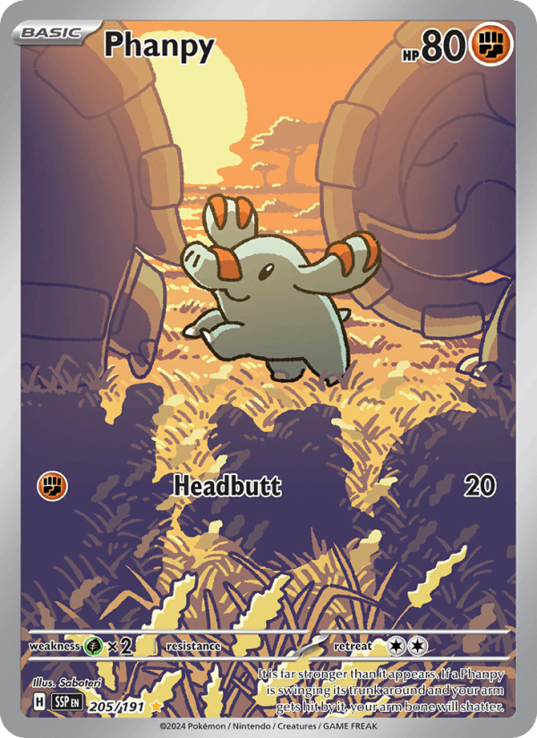 205/191 — Phanpy — Surging Sparks