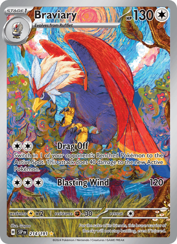 214/191 — Braviary — Surging Sparks