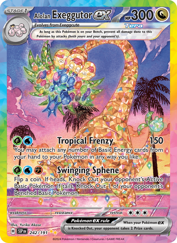 242/191 — Alolan Exeggutor ex — Surging Sparks
