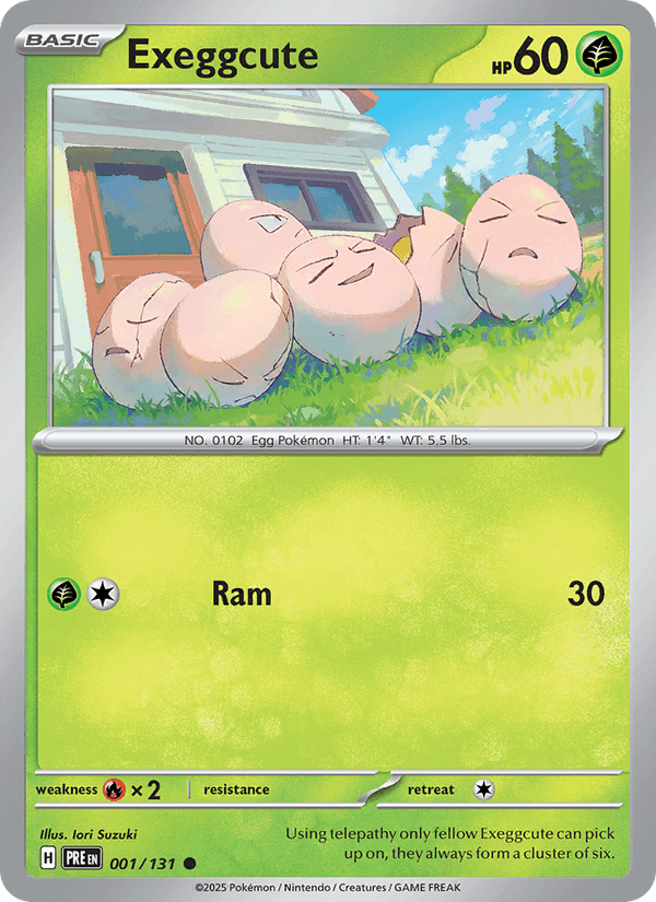 Exeggcute 001/131 — Prismatic Evolutions