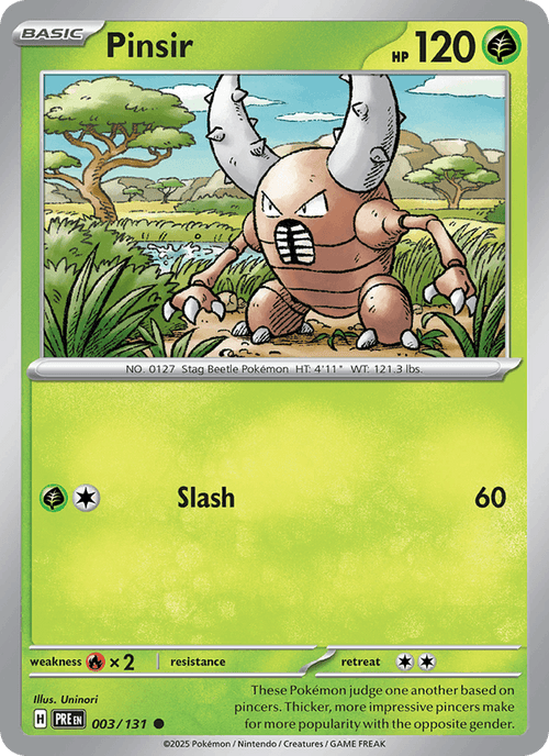 Pinsir 003/131 — Prismatic Evolutions