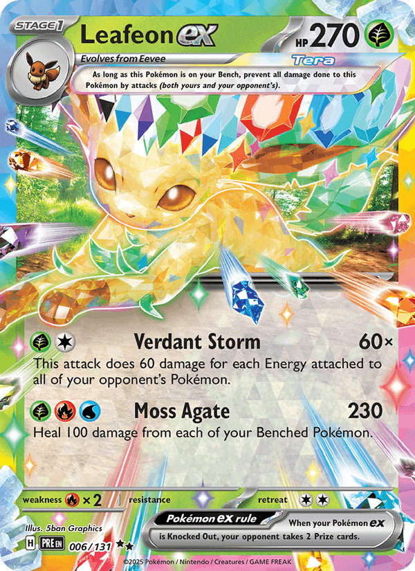 Leafeon ex 006/131 — Prismatic Evolutions