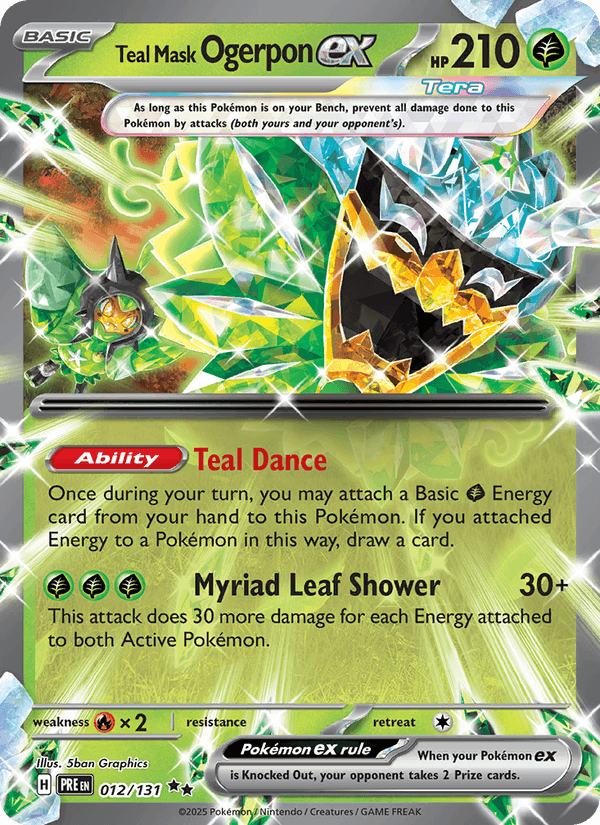Teal Mask Ogerpon ex 012/131 — Prismatic Evolutions