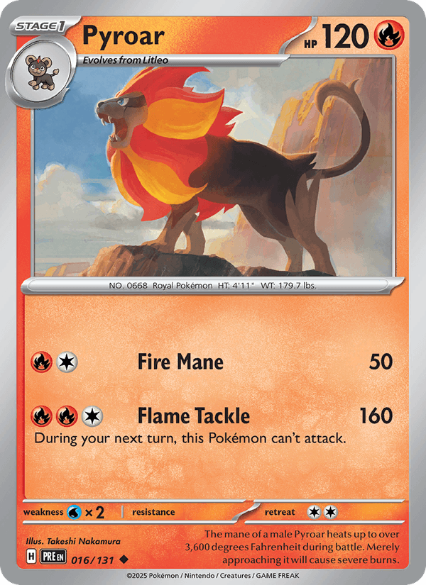 Pyroar 016/131 — Prismatic Evolutions