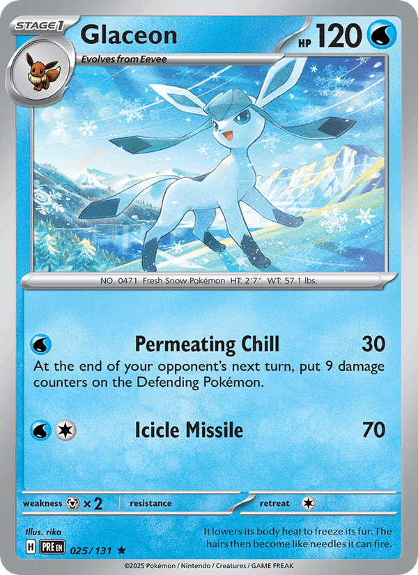 Glaceon 025/131 — Prismatic Evolutions