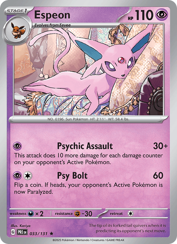 Espeon 033/131 — Prismatic Evolutions