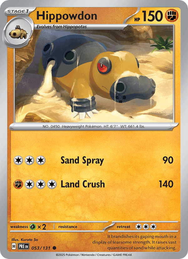 Hippowdon 053/131 — Prismatic Evolutions