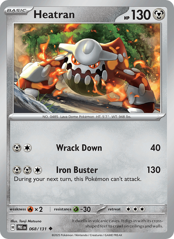 Heatran 068/131 — Prismatic Evolutions