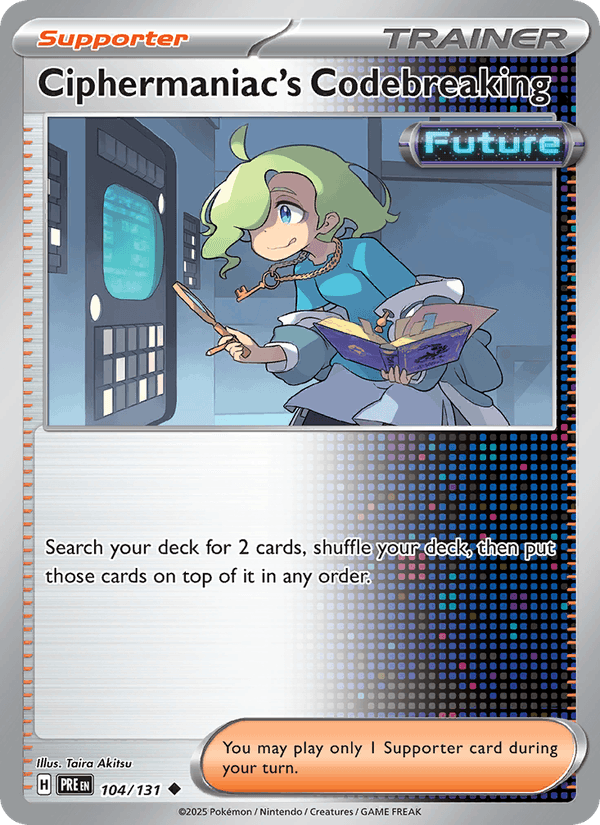 Ciphermaniac's Codebreaking 104/131 — Prismatic Evolutions