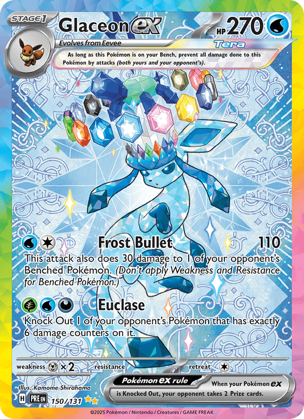 Glaceon ex 150/131 — Prismatic Evolutions